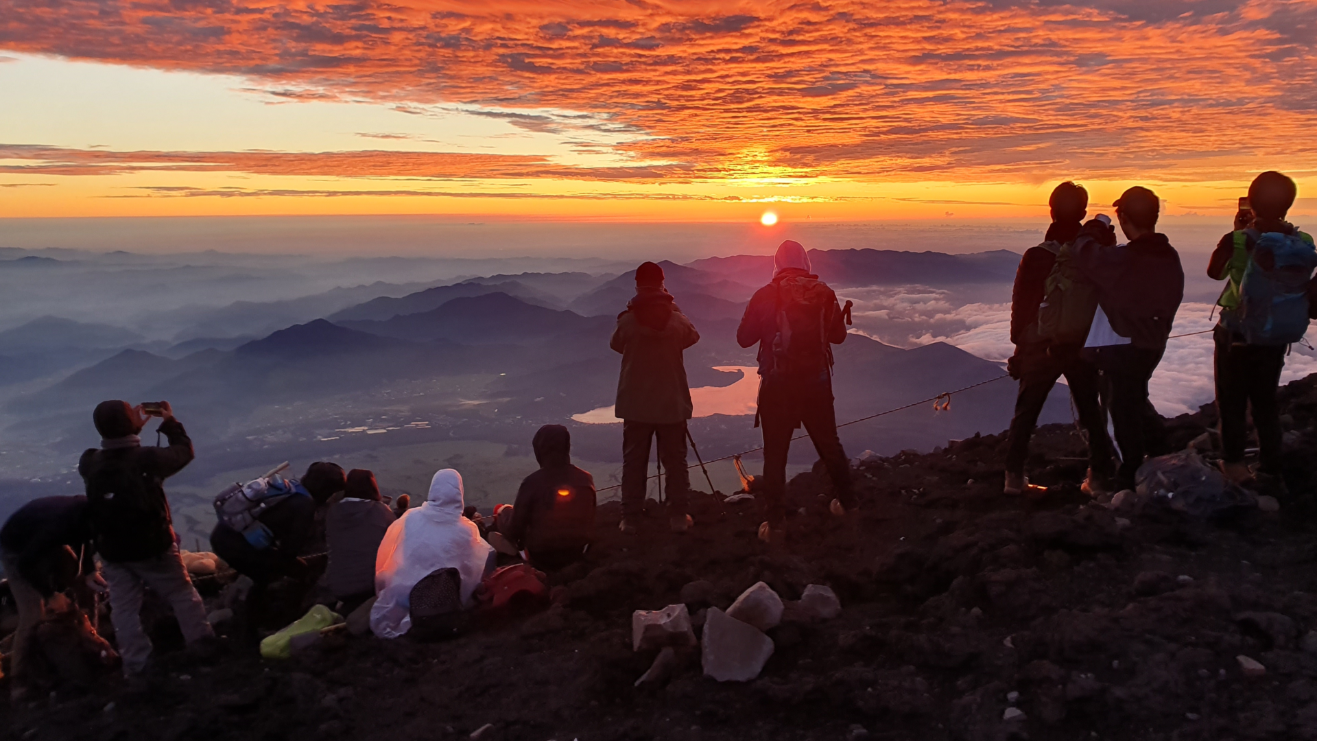 Climbing Mt Fuji – Sunrise in the Sky