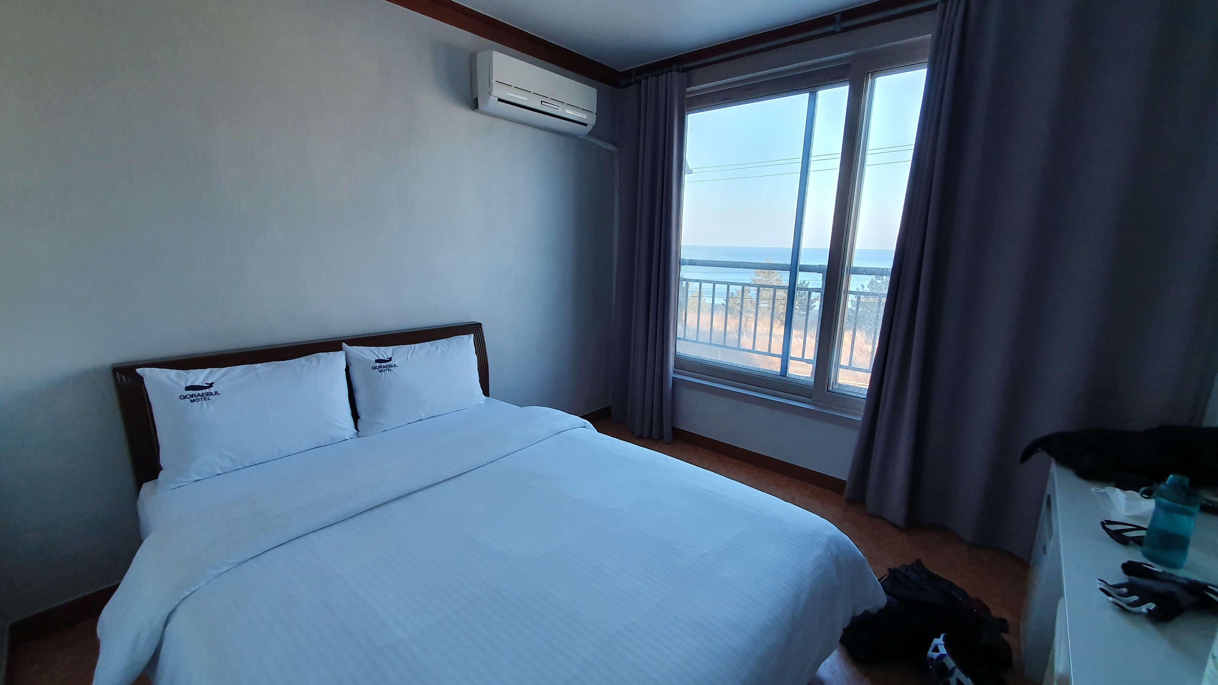 Seaside hotel room