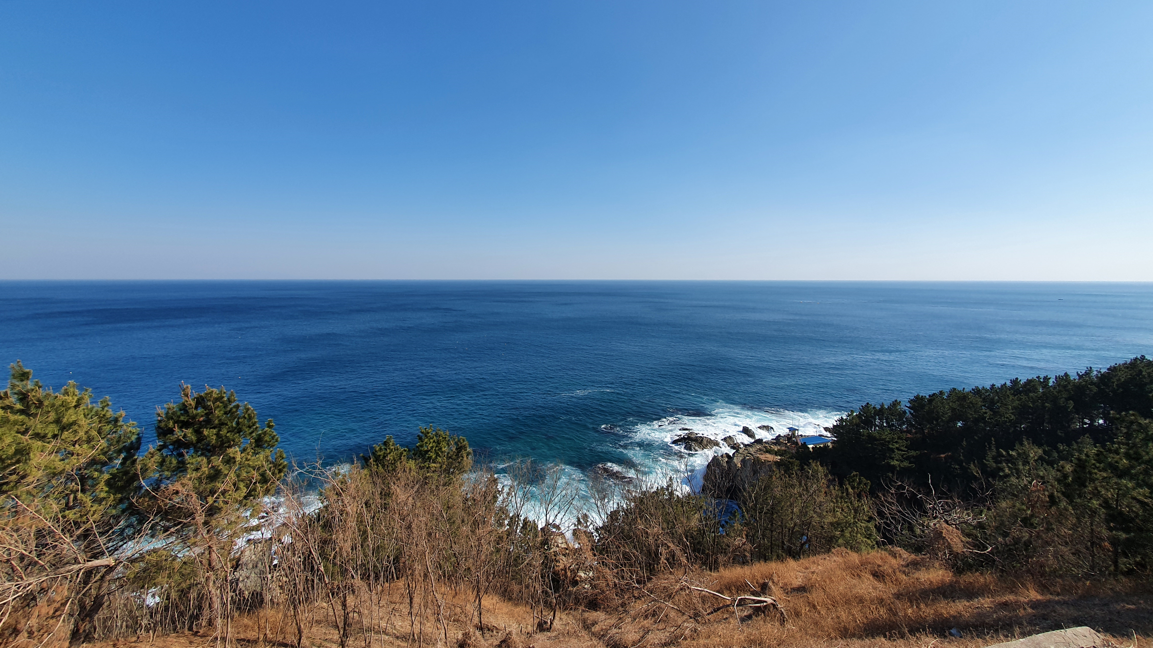 Ocean view from Korea East Coast Bike Path